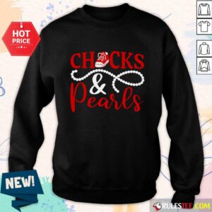 Alternative view of Original Red Chucks And Pearls 2021 Shirt
