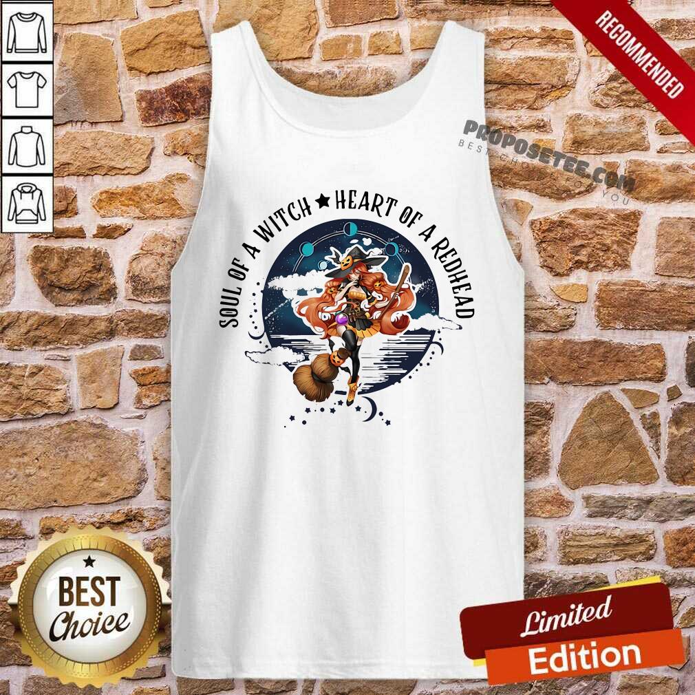 Original Redhead Girl Soul Of A Witch Heart Of A Redhead Shirt - Image 3