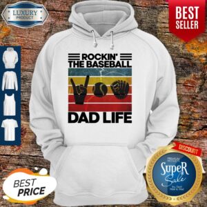 Alternative view of Original Rockin The Baseball Dad Life Vintage Shirt