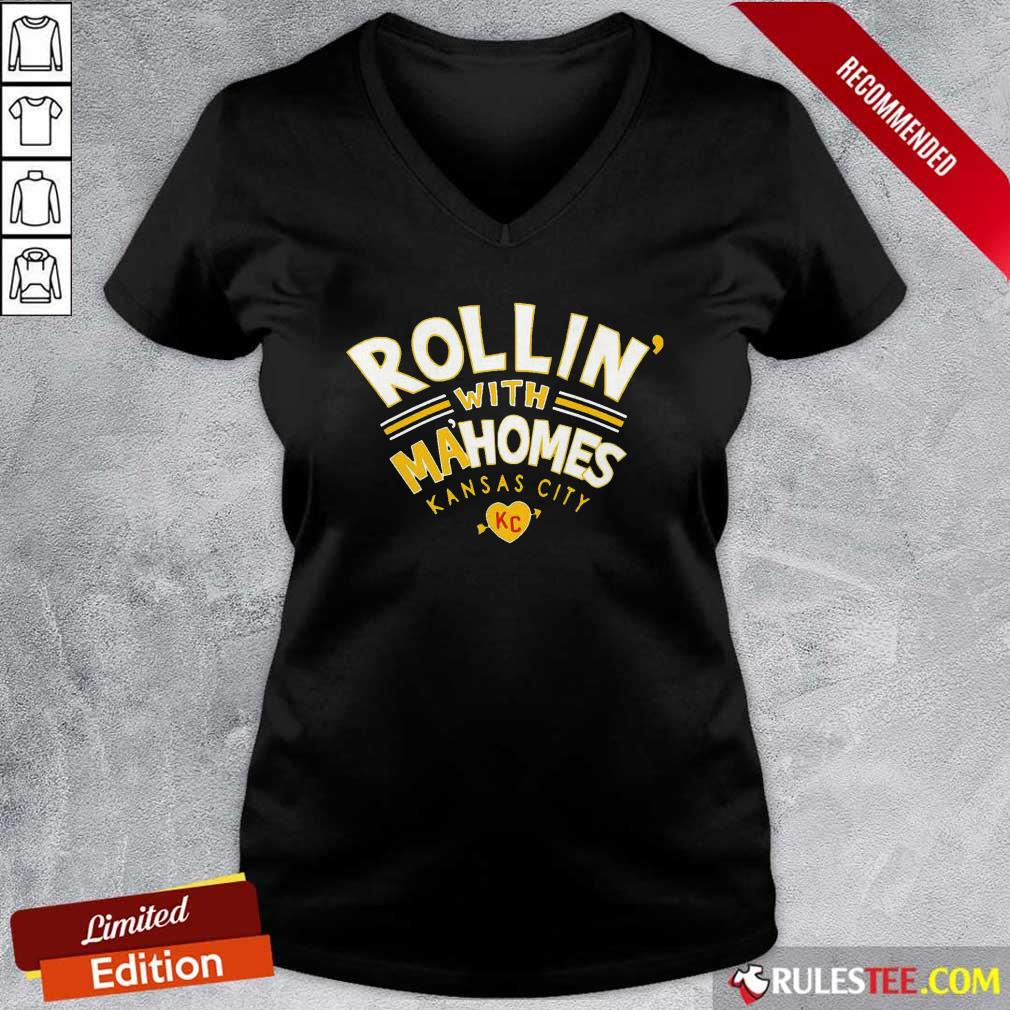 Original Rollin With Mahomes Kansas City Shirt - Image 3