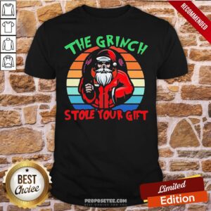 Original Santa Claus The Grinch Stole Your Gilf Vintage Shirt