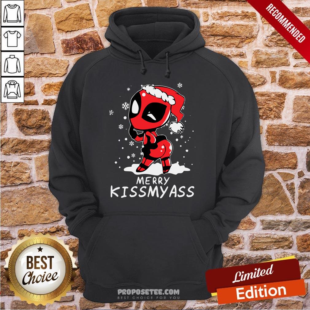 Original Santa Deadpool Merry Kiss My Ass Christmas Shirt - Image 5