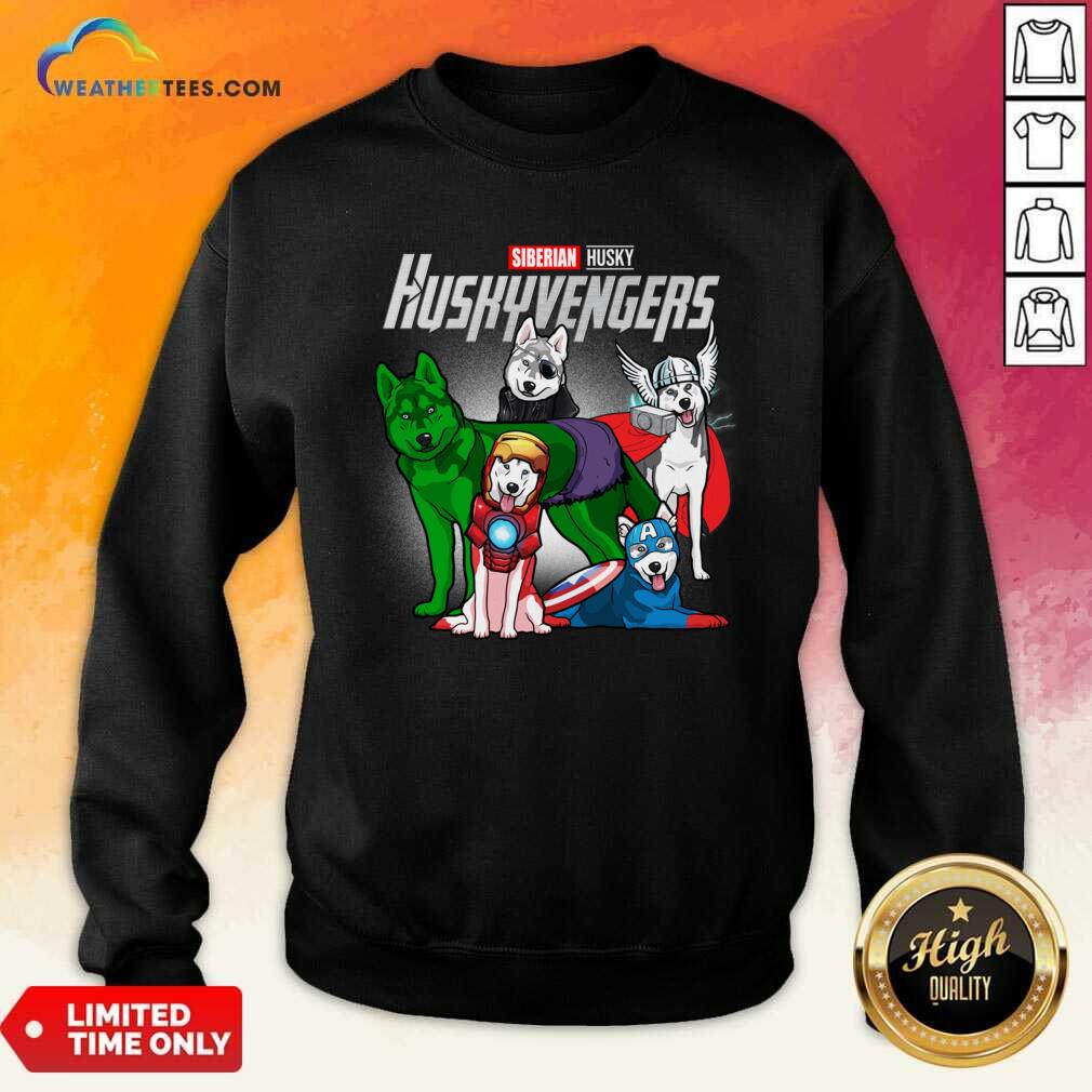 Original Siberian Husky Marvel Avengers Huskyvengers Shirt - Image 4