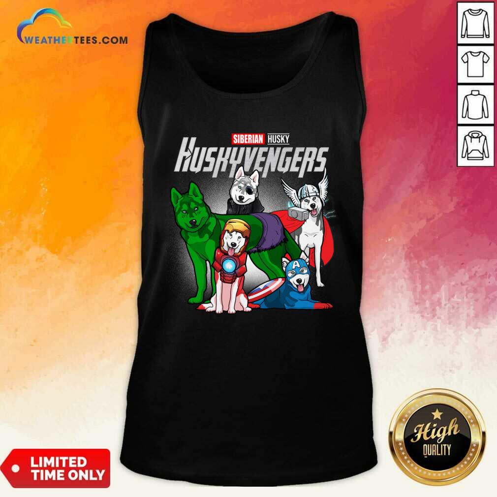 Original Siberian Husky Marvel Avengers Huskyvengers Shirt - Image 3