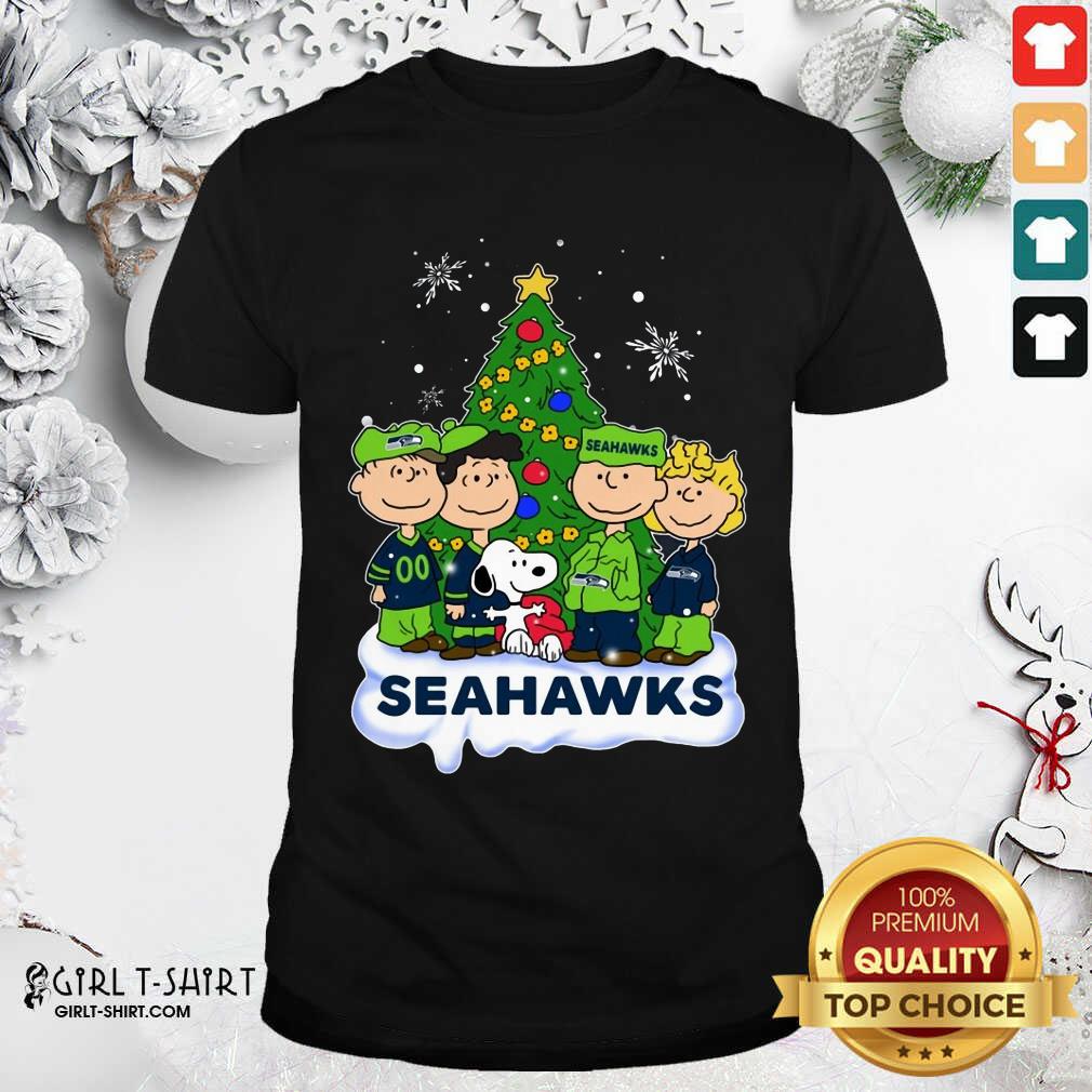 Original Snoopy The Peanuts Seattle Seahawks Christmas Shirt