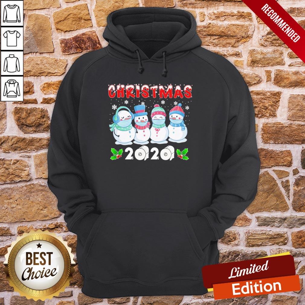 Original Snowman Face Make Christmas 2020 Shirt - Image 5