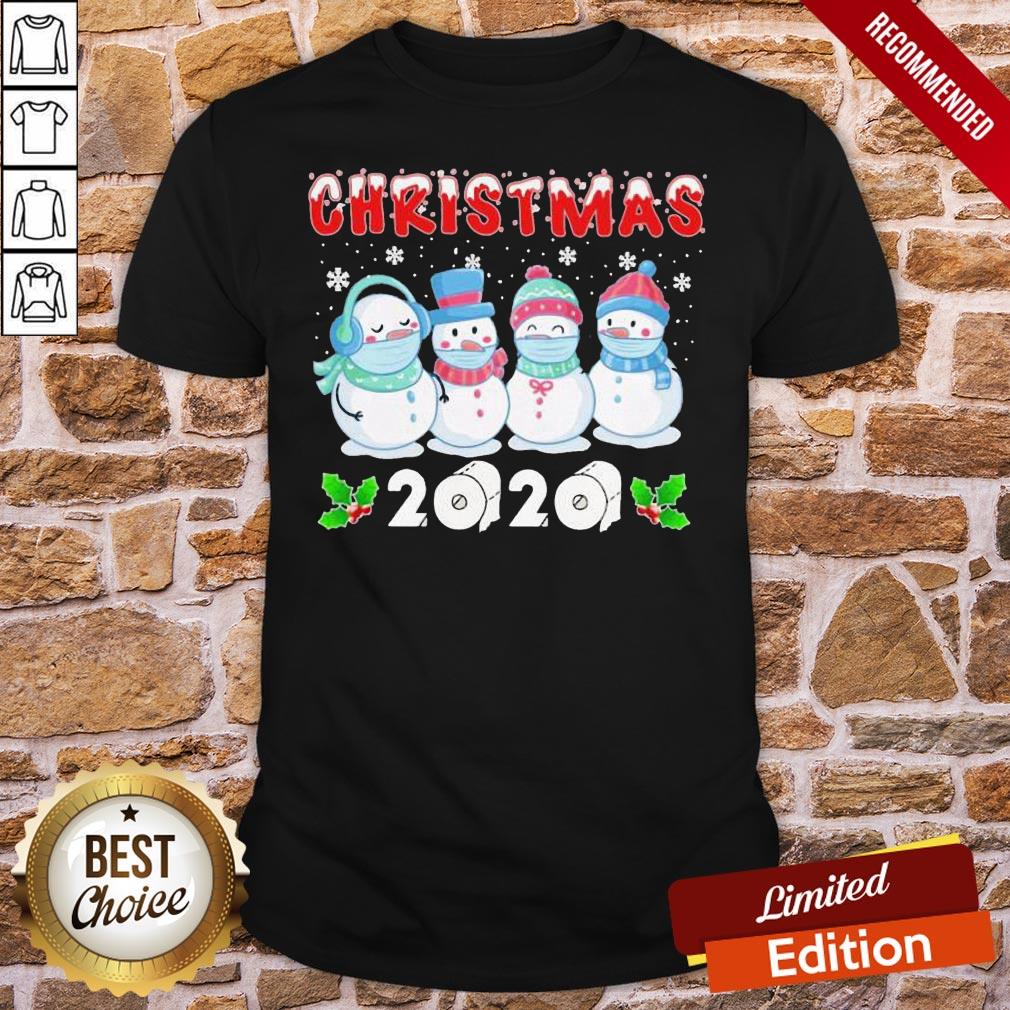 Original Snowman Face Make Christmas 2020 Shirt