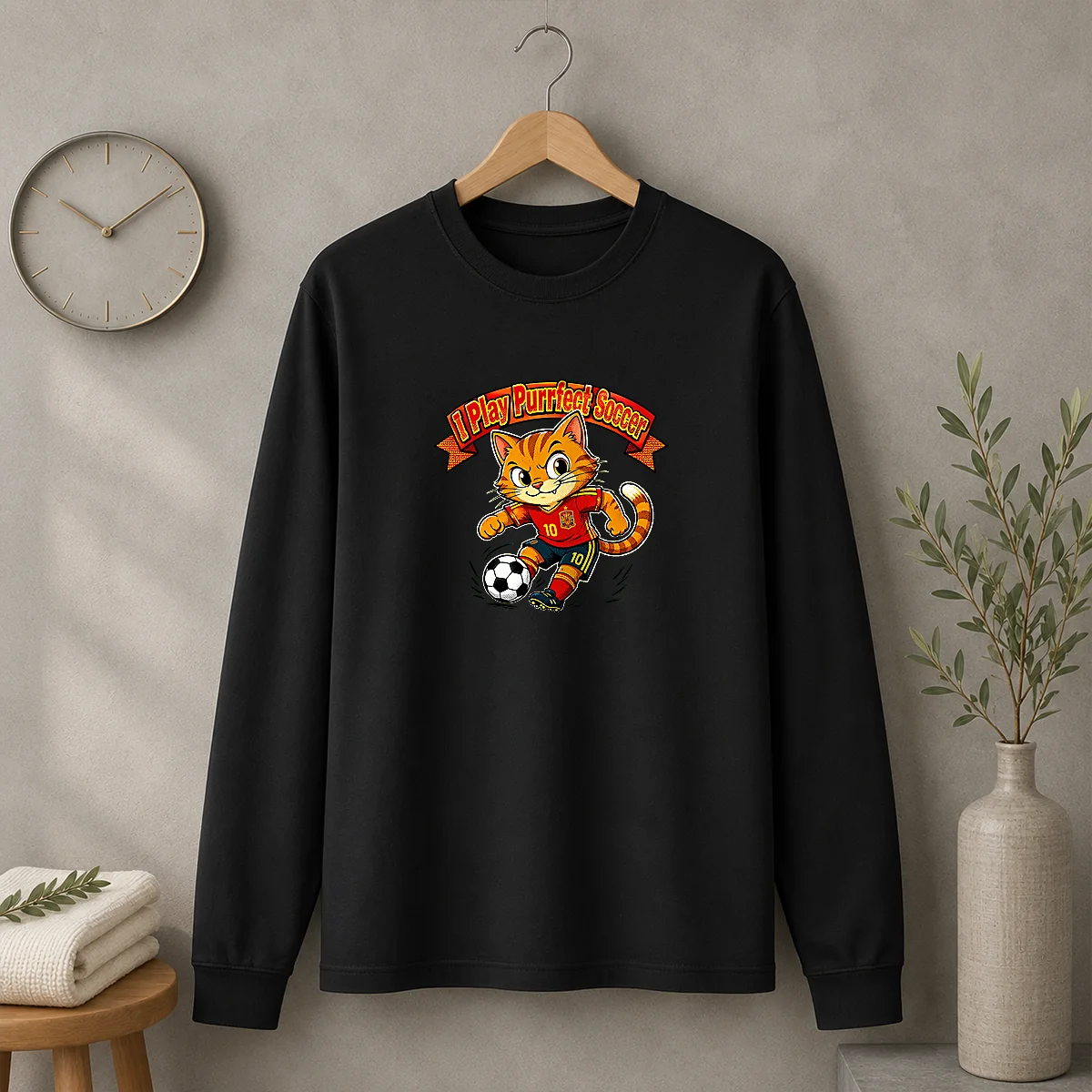 Original Spain Soccer Cat Meme Pop Art Shirt - Image 6