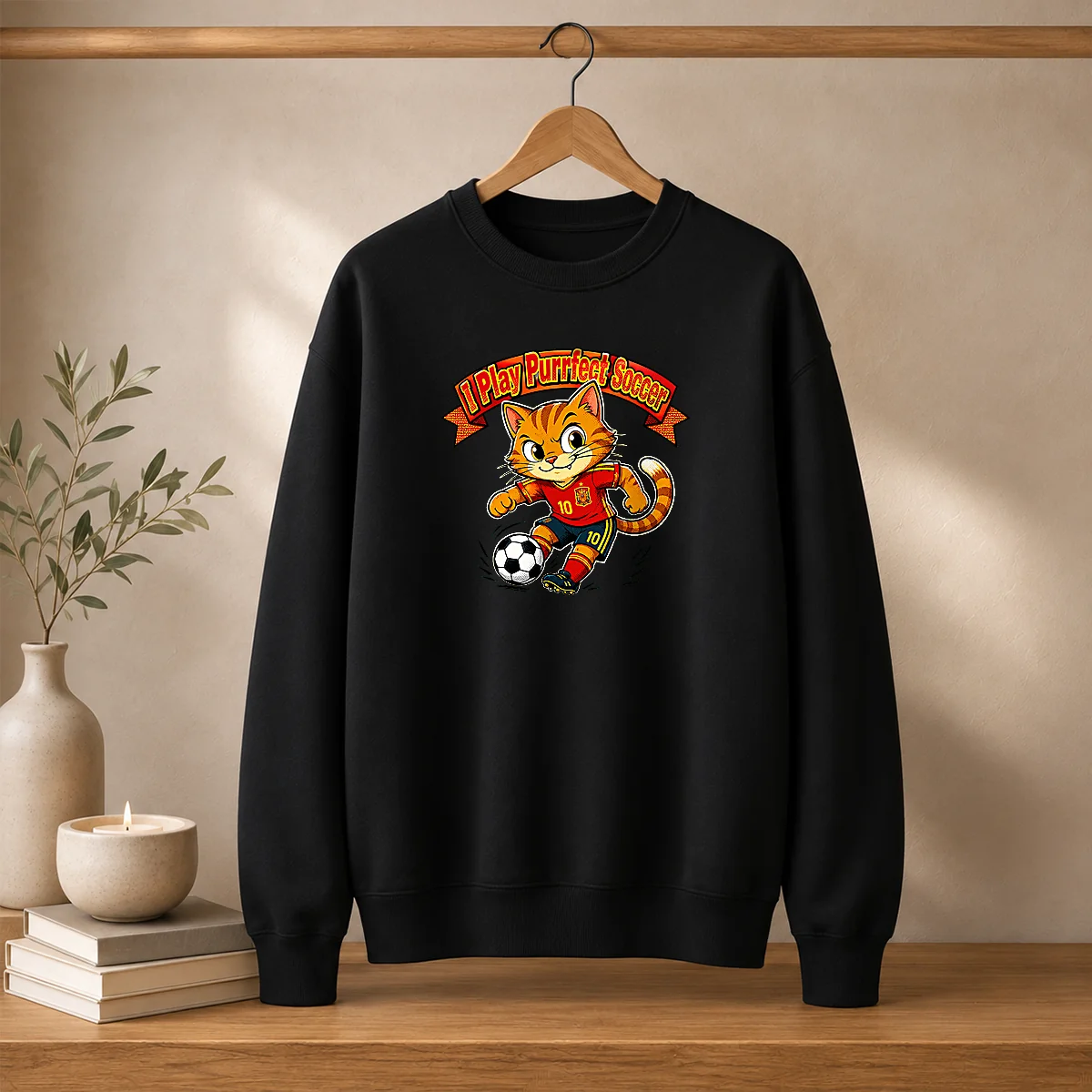 Original Spain Soccer Cat Meme Pop Art Shirt - Image 7
