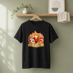 Alternative view of Original Spain Soccer Cat Meme Watercolor Shirt