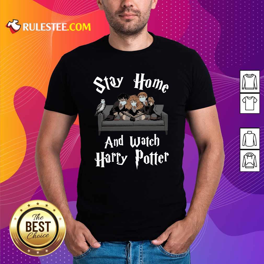 Original Stay Home And Watch Harry Potter Face Mask Shirt