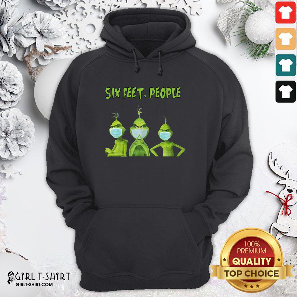 Original The Grinch Face Mask Six Feet People Shirt - Image 5