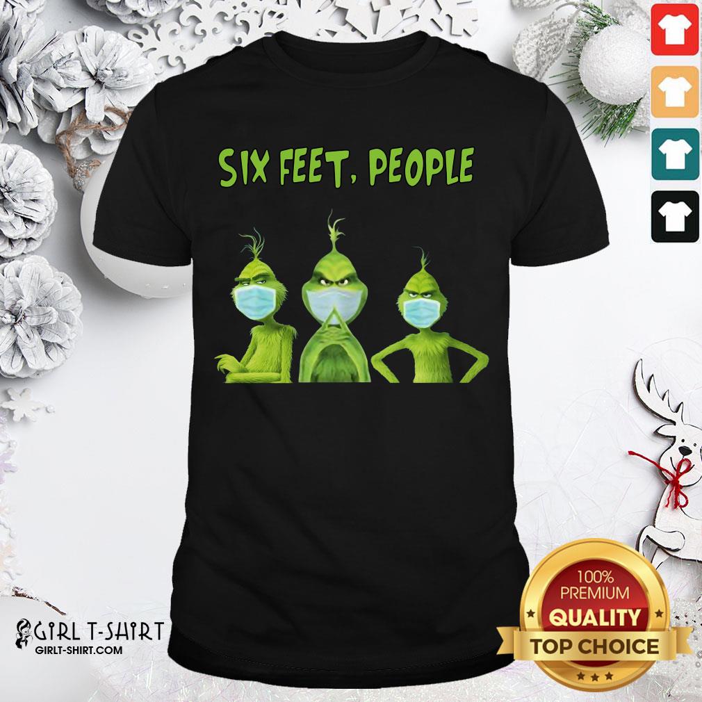 Original The Grinch Face Mask Six Feet People Shirt