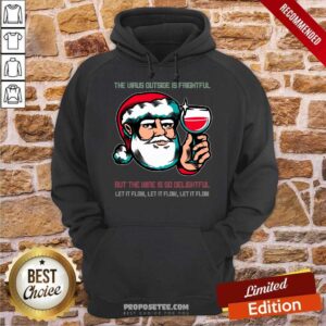 Alternative view of Original The Virus Outside Is Frightful Shirt