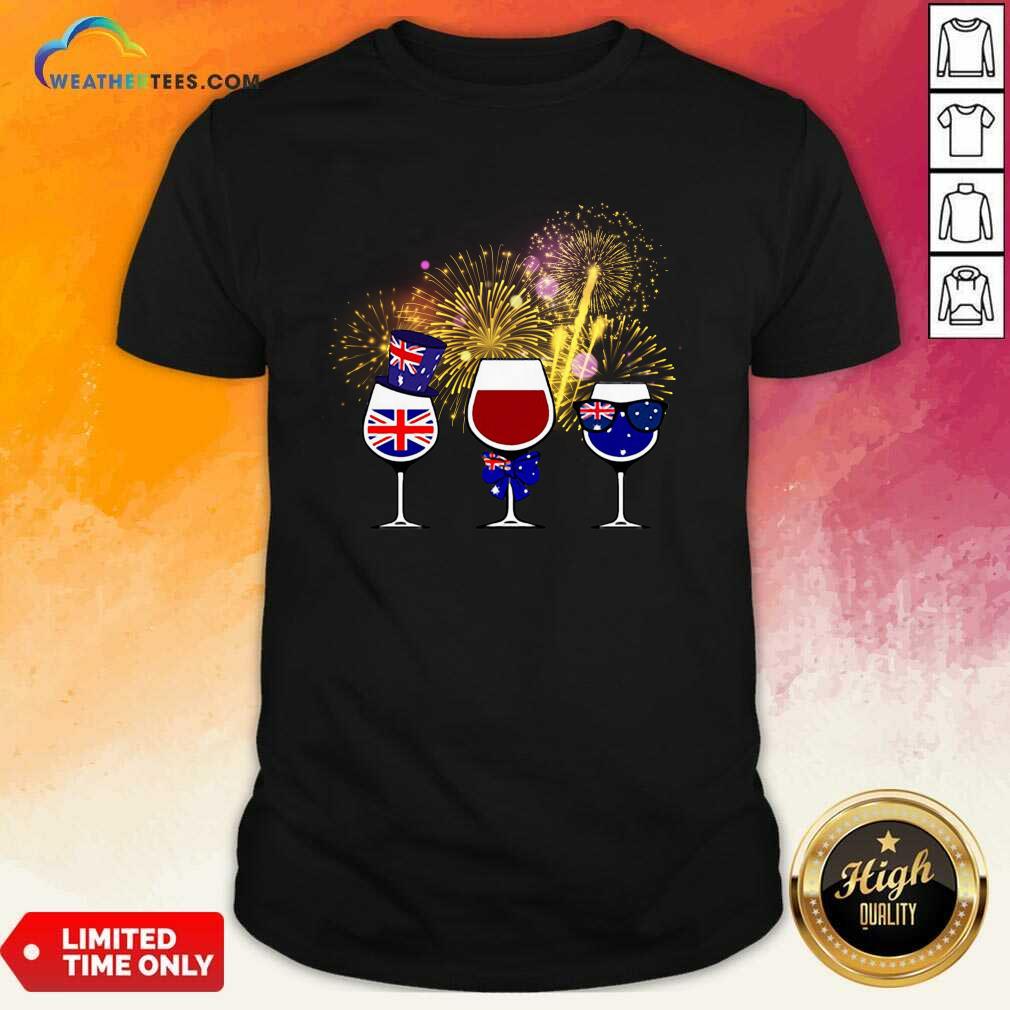 Original Three Wine England Flag Happy Shirt