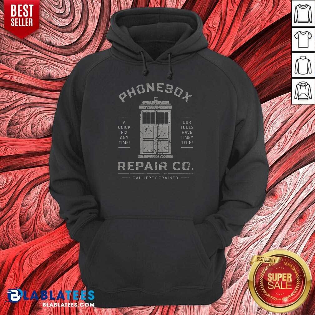 Original Top Phonebox Repair Co Gallifrey Trained Shirt - Image 2