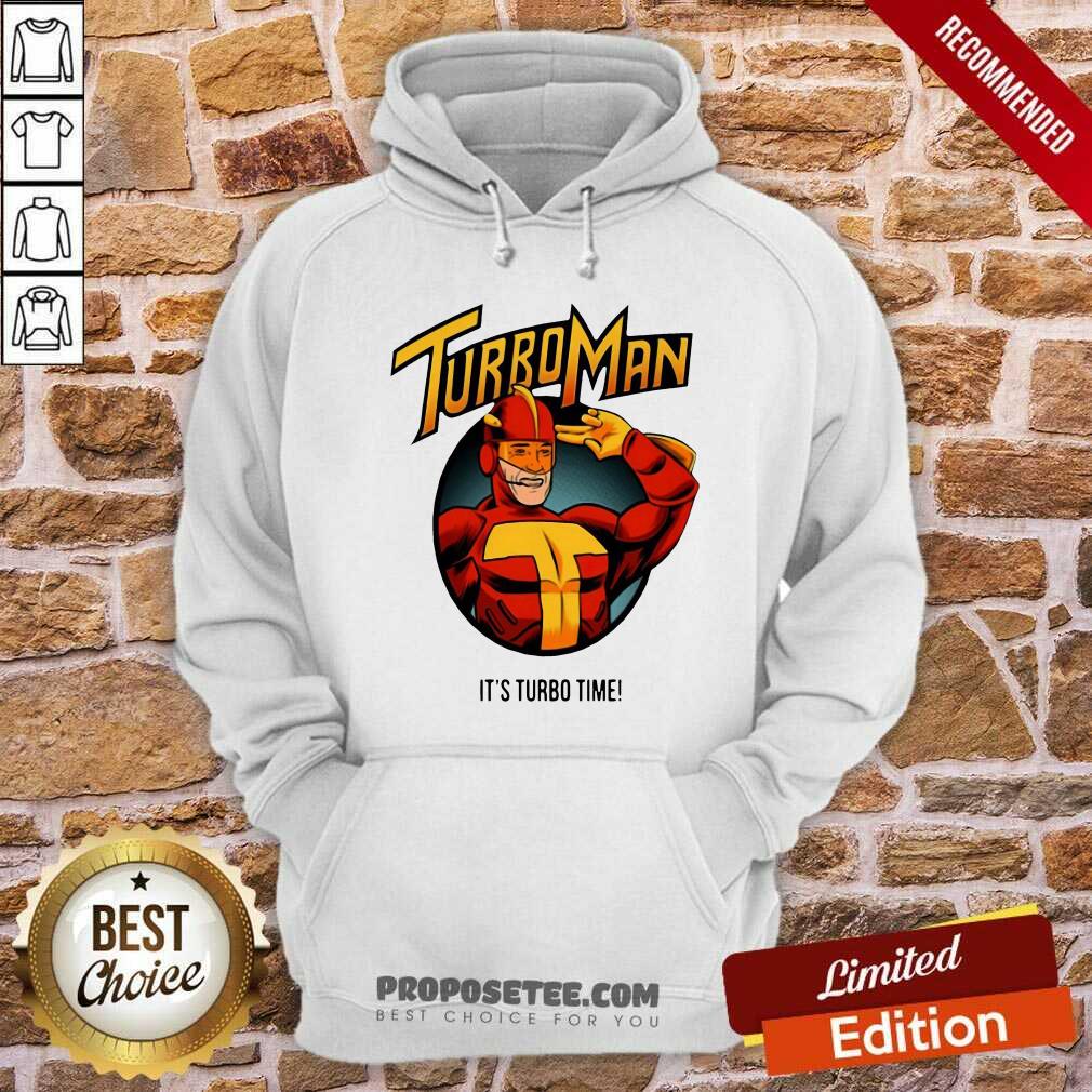 Original Turbo Man – It’s Turbo Time Shirt - Image 2