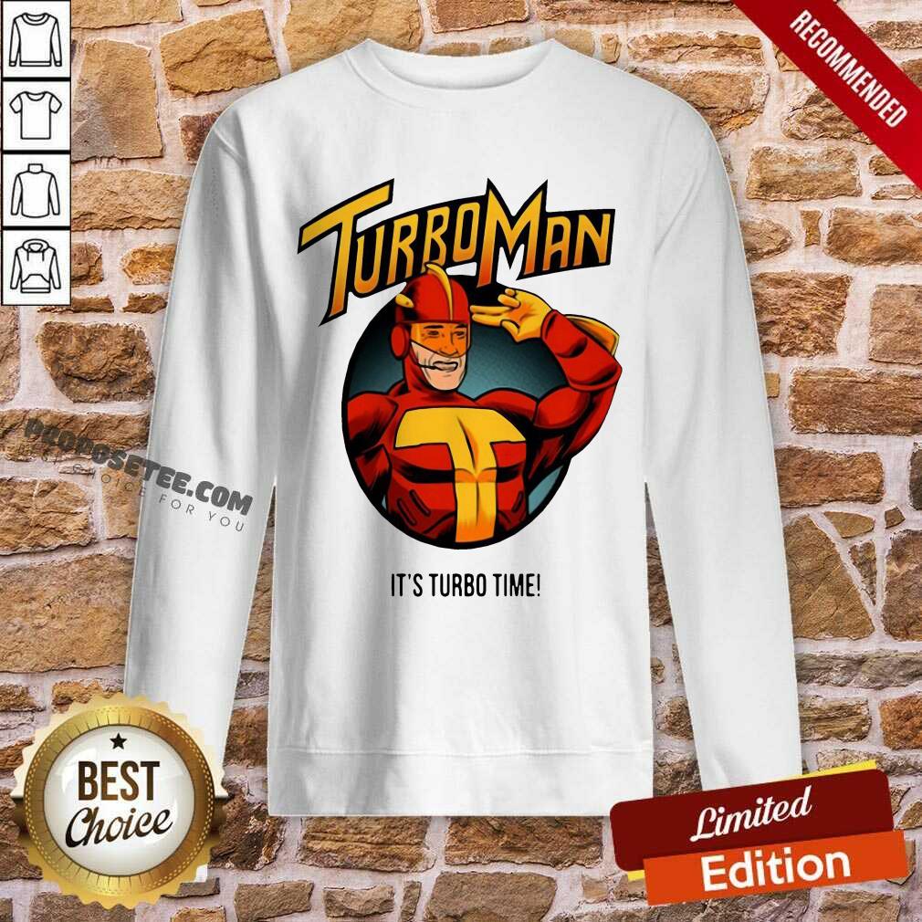 Original Turbo Man – It’s Turbo Time Shirt - Image 5