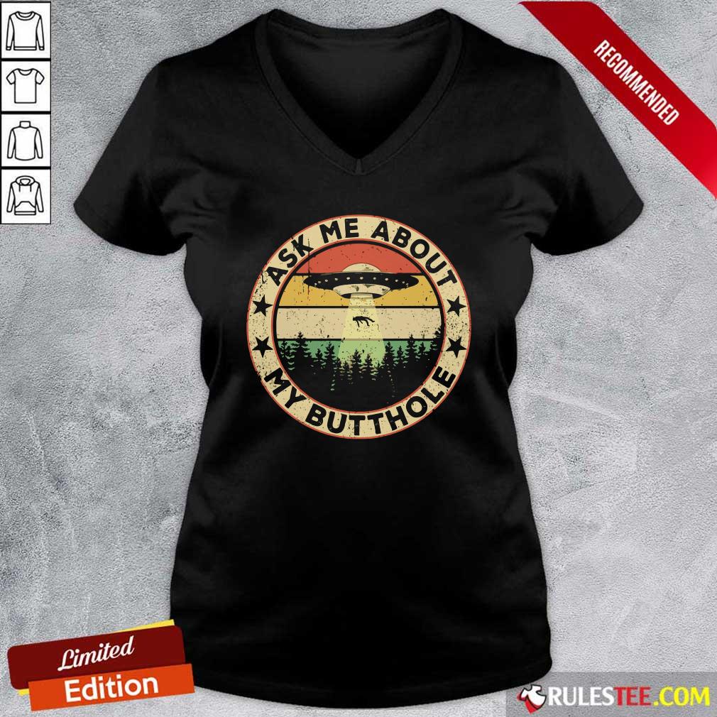 Original Ufo Ask Me About My Butthole 2021 Vintage Shirt - Image 3