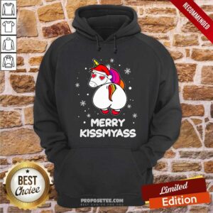 Alternative view of Original Unicorn Merry Kissmyass Ugly Christmas Shirt