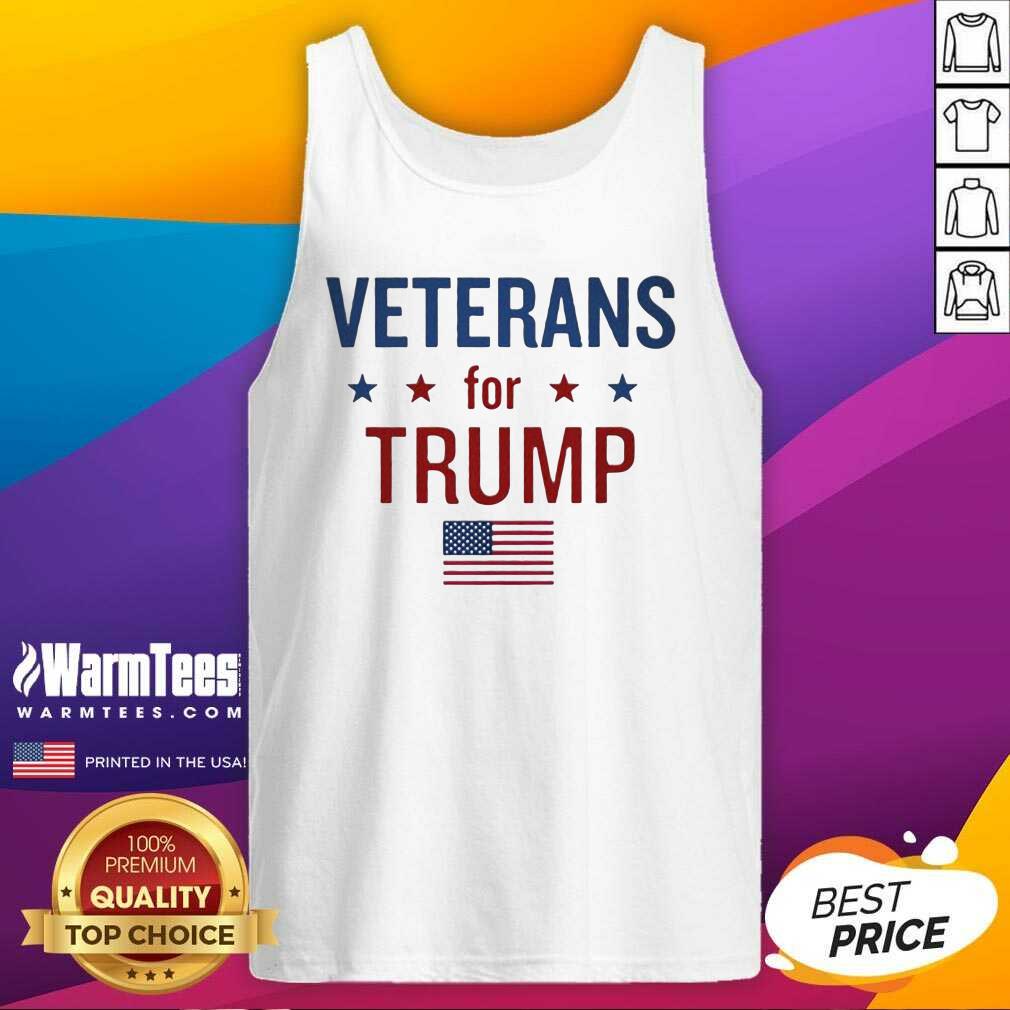 Original Veterans For Trump American Flag Shirt - Image 4