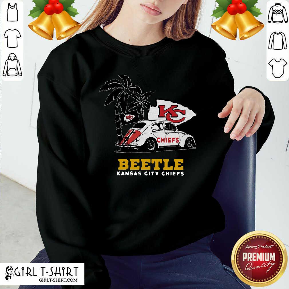 Original Volkswagen Beetle Kansas City Chiefs Shirt - Image 4
