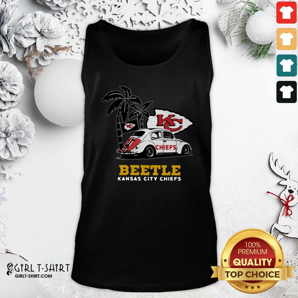 Original Volkswagen Beetle Kansas City Chiefs Shirt - Image 3