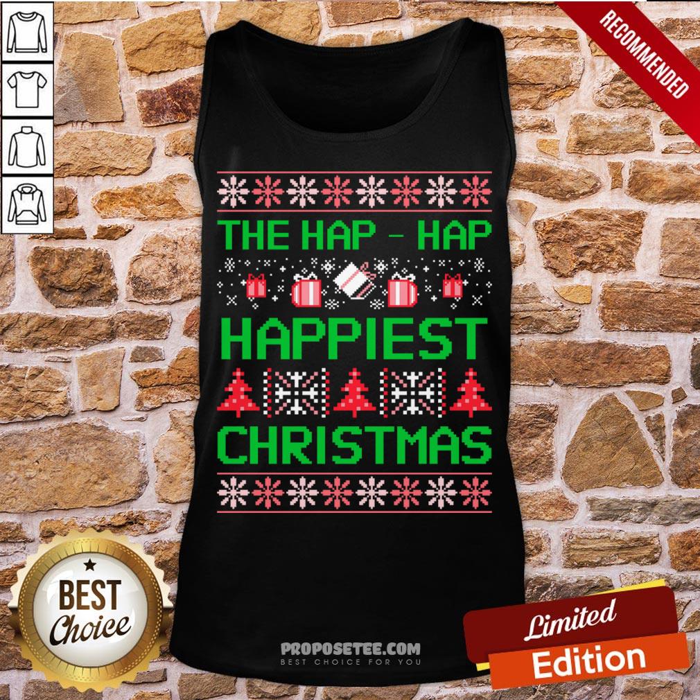Original We’re Gonna Have Hap-Hap Happiest Christmas Shirt - Image 4