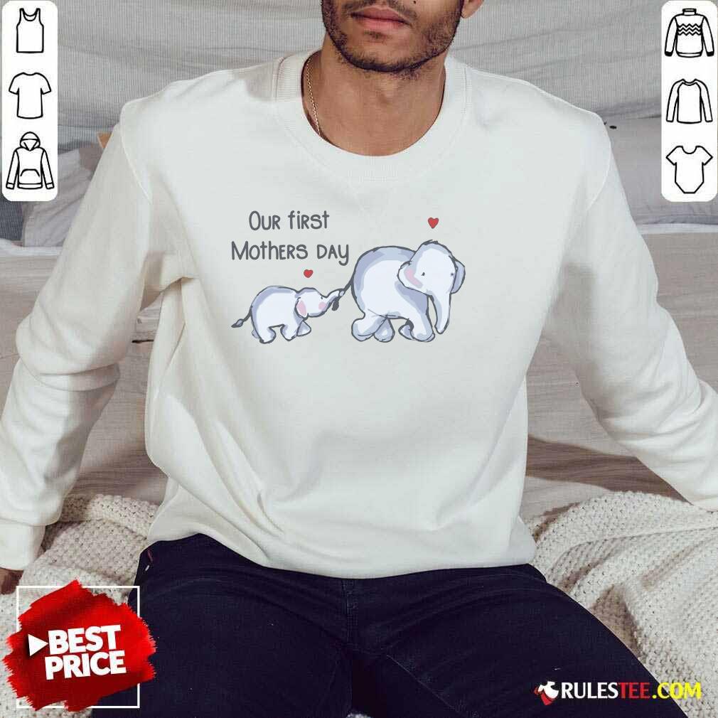 Our First Mothers Day Elephants Shirt - Image 2