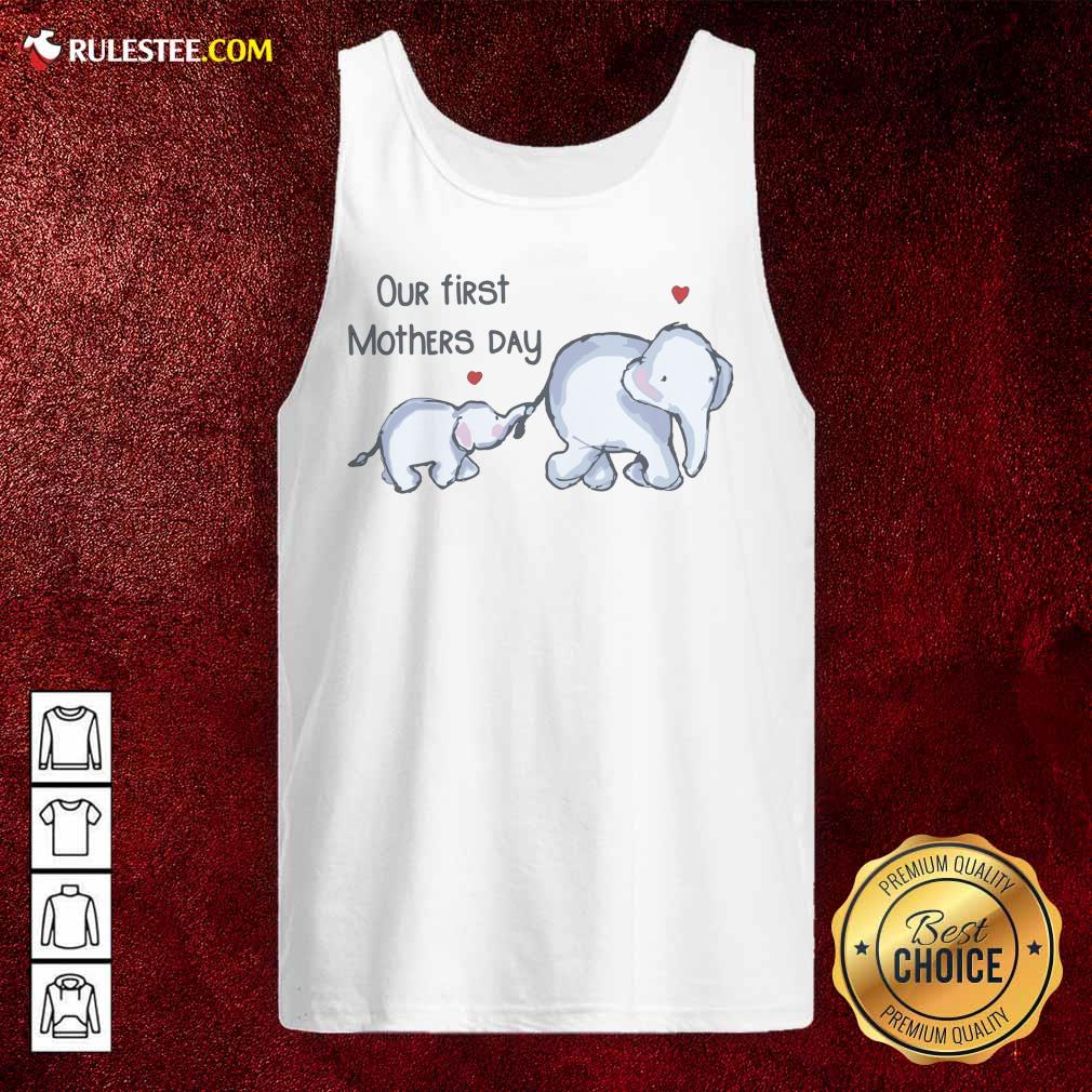 Our First Mothers Day Elephants Shirt - Image 5