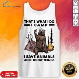 Alternative view of Overjoyed I Do Camp I Save Animals And Bear 1 Shirt