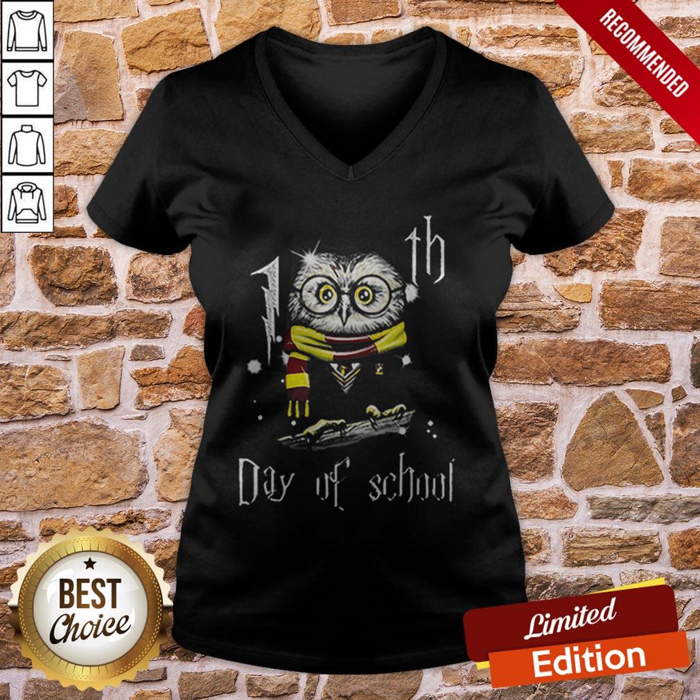 Owl Teacher 100th Day Of School Harry Potter Shirt - Image 2