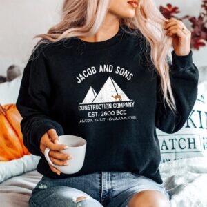 Alternative view of Passover Hebrew Construction Egypt Pyramids Builders Shirt
