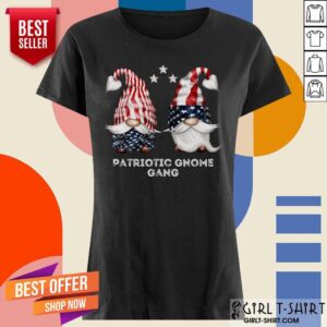 Alternative view of Patriotic Gnome Gang American Flag Shirt