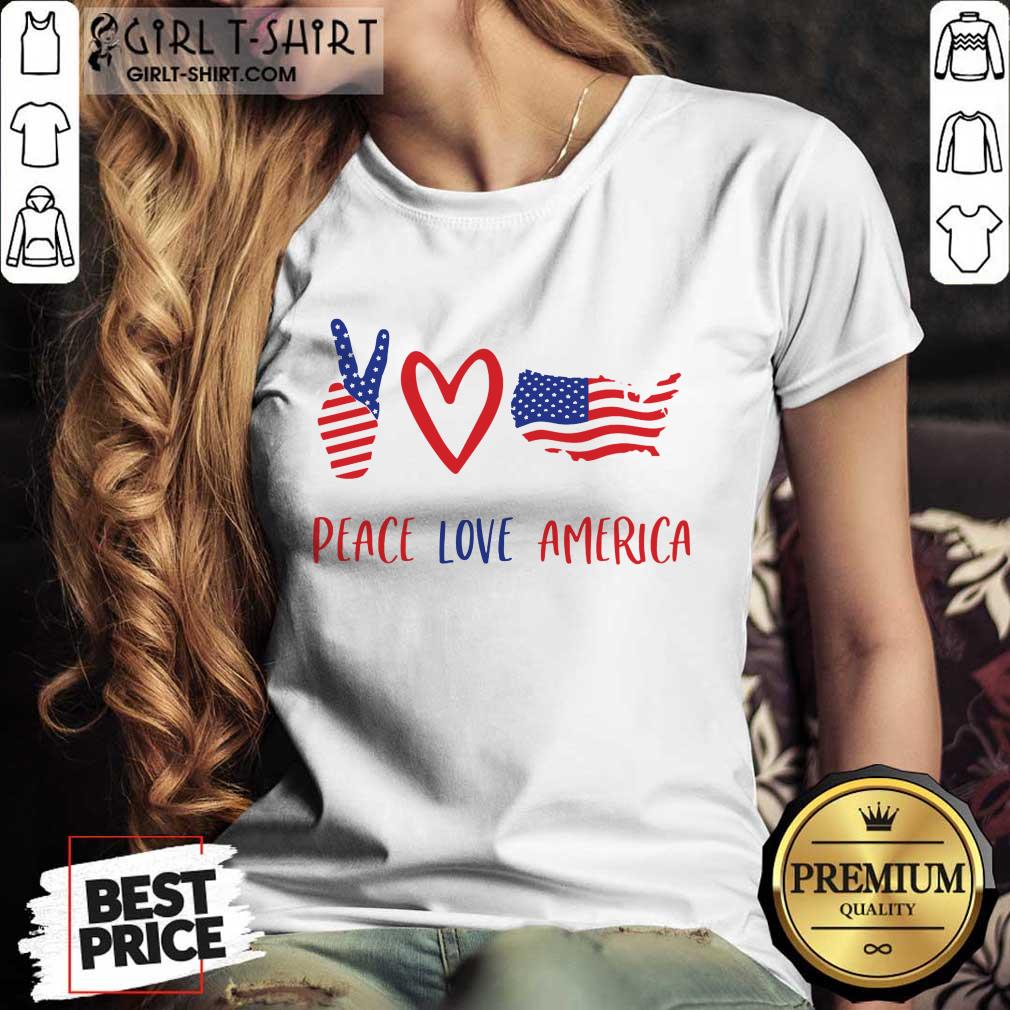 Peace Love America Shirt - Image 2