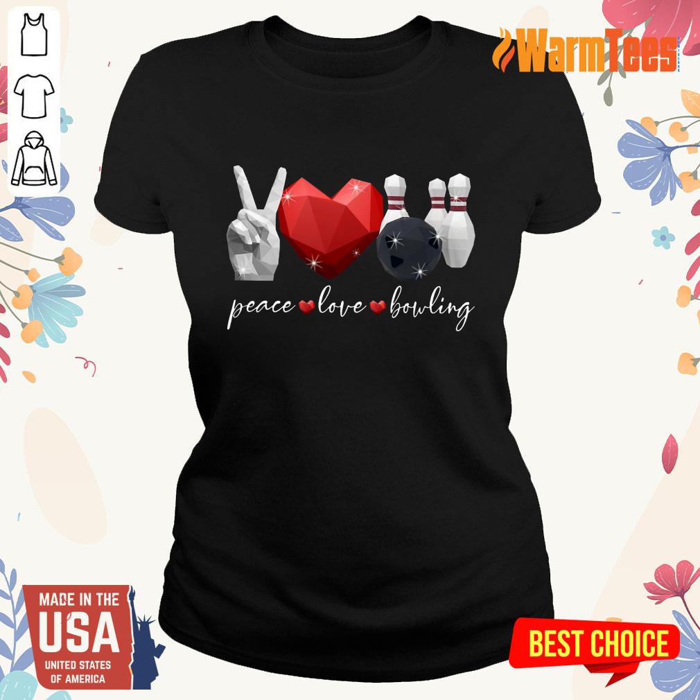 Peace Love Bowling Shirt - Image 3