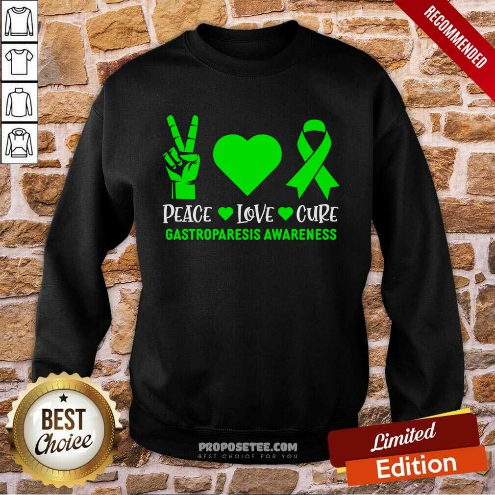 Peace Love Cure Gastroparesis Awareness Shirt - Image 4