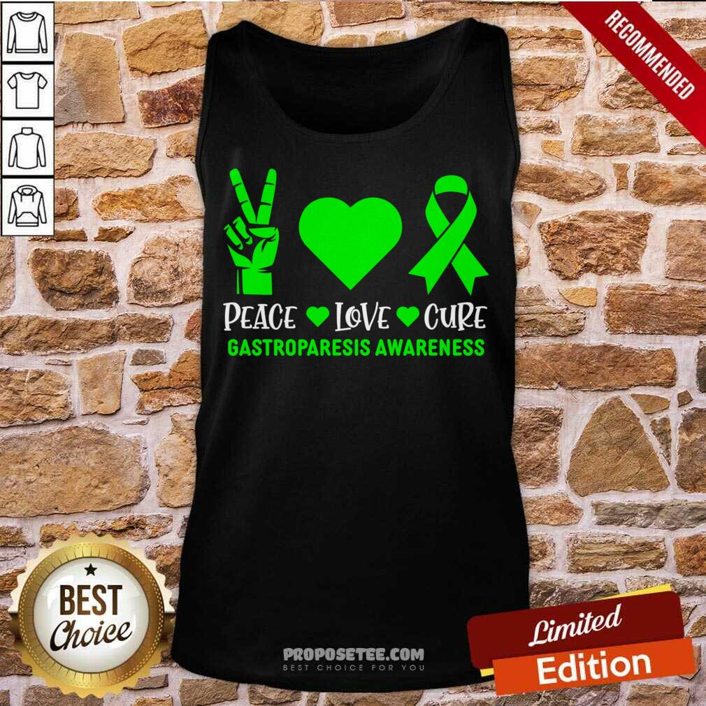 Peace Love Cure Gastroparesis Awareness Shirt - Image 3