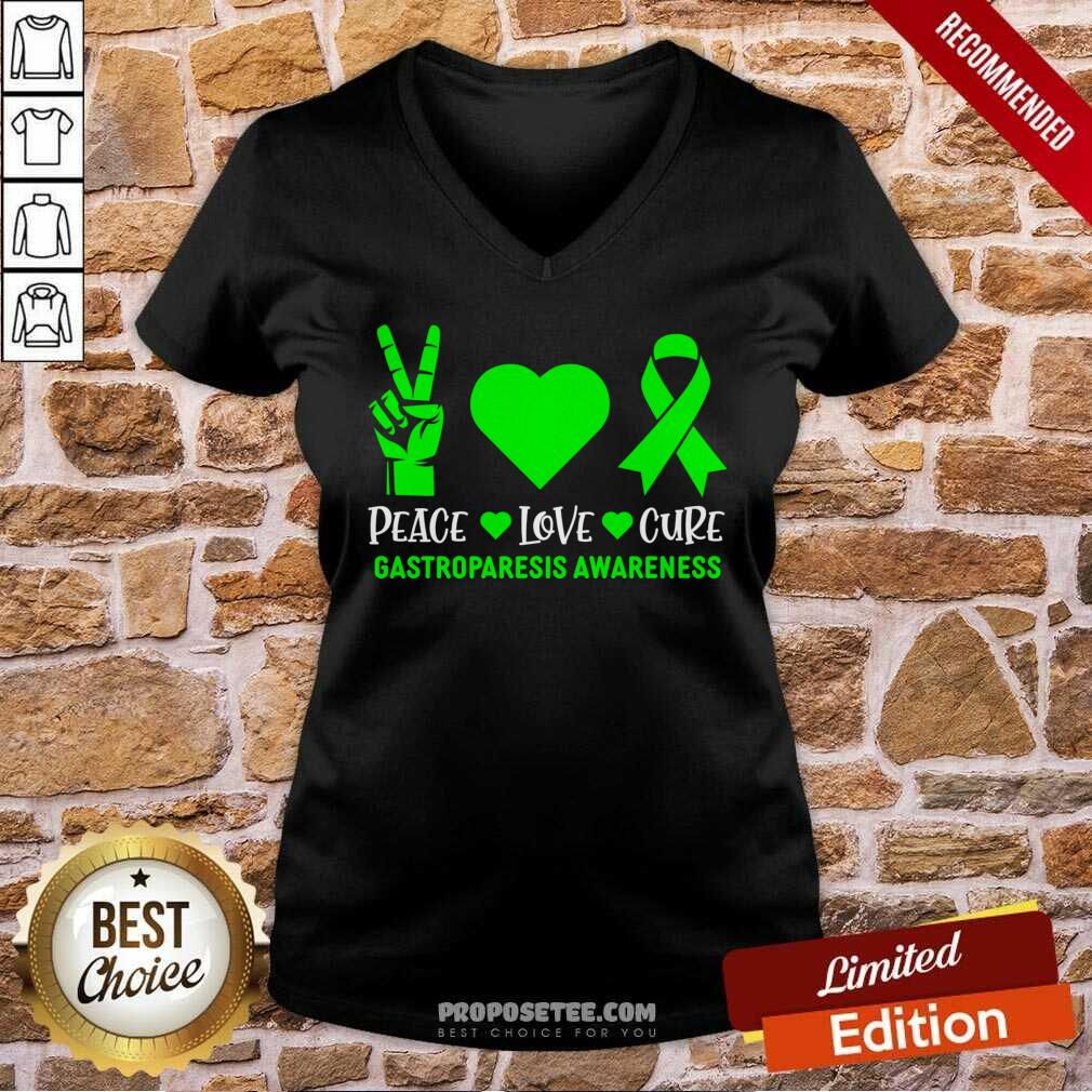 Peace Love Cure Gastroparesis Awareness Shirt - Image 2