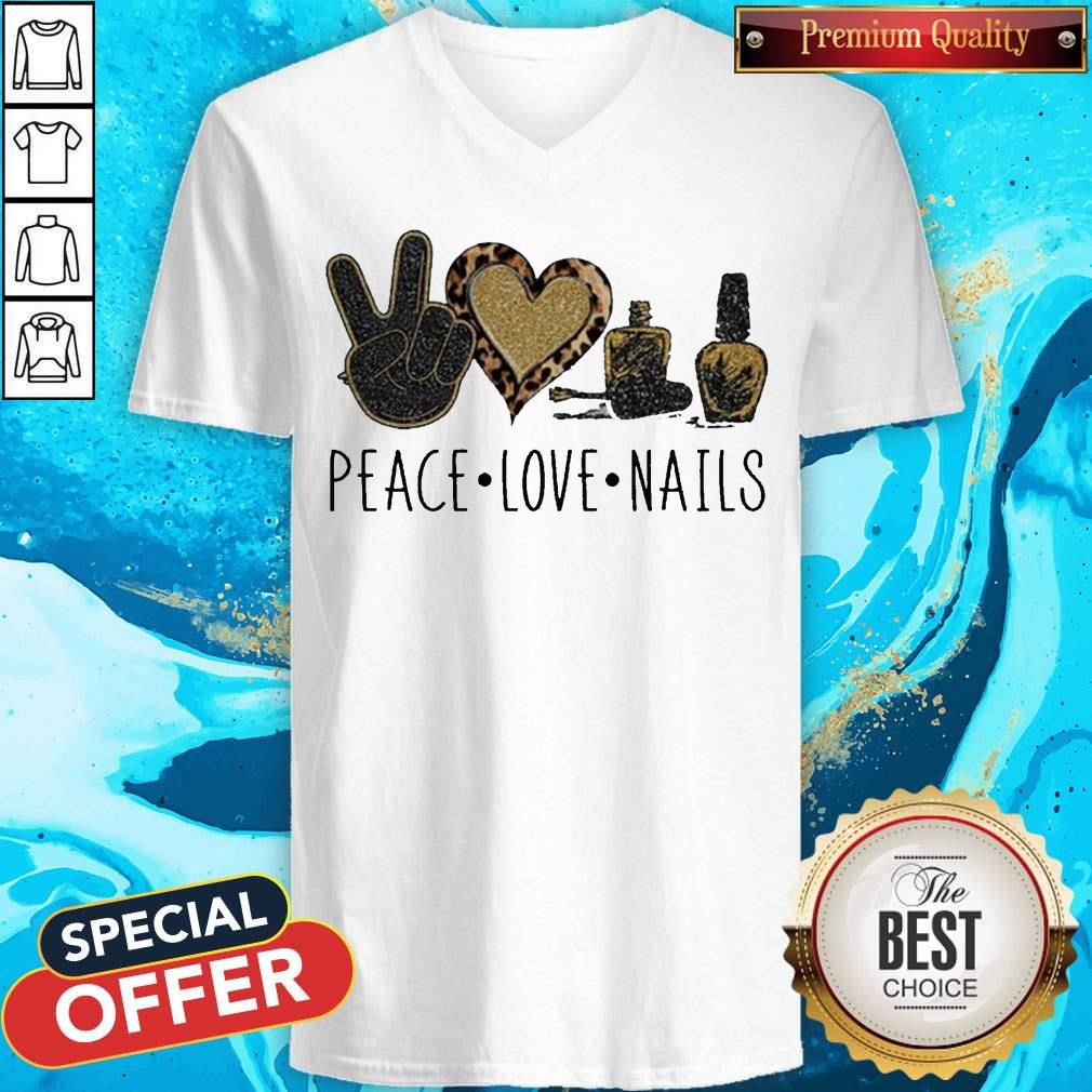Peace Love Nails Diamond Shirt - Image 2