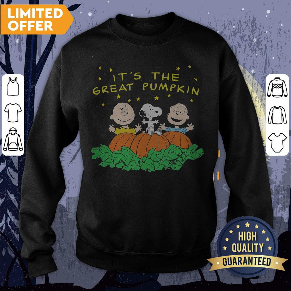 Peanuts Halloween It’s The Great Pumpkin Men’s Black Shirt - Image 4