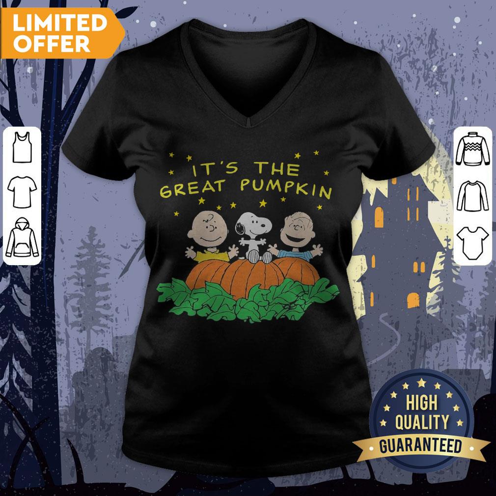 Peanuts Halloween It’s The Great Pumpkin Men’s Black Shirt - Image 3