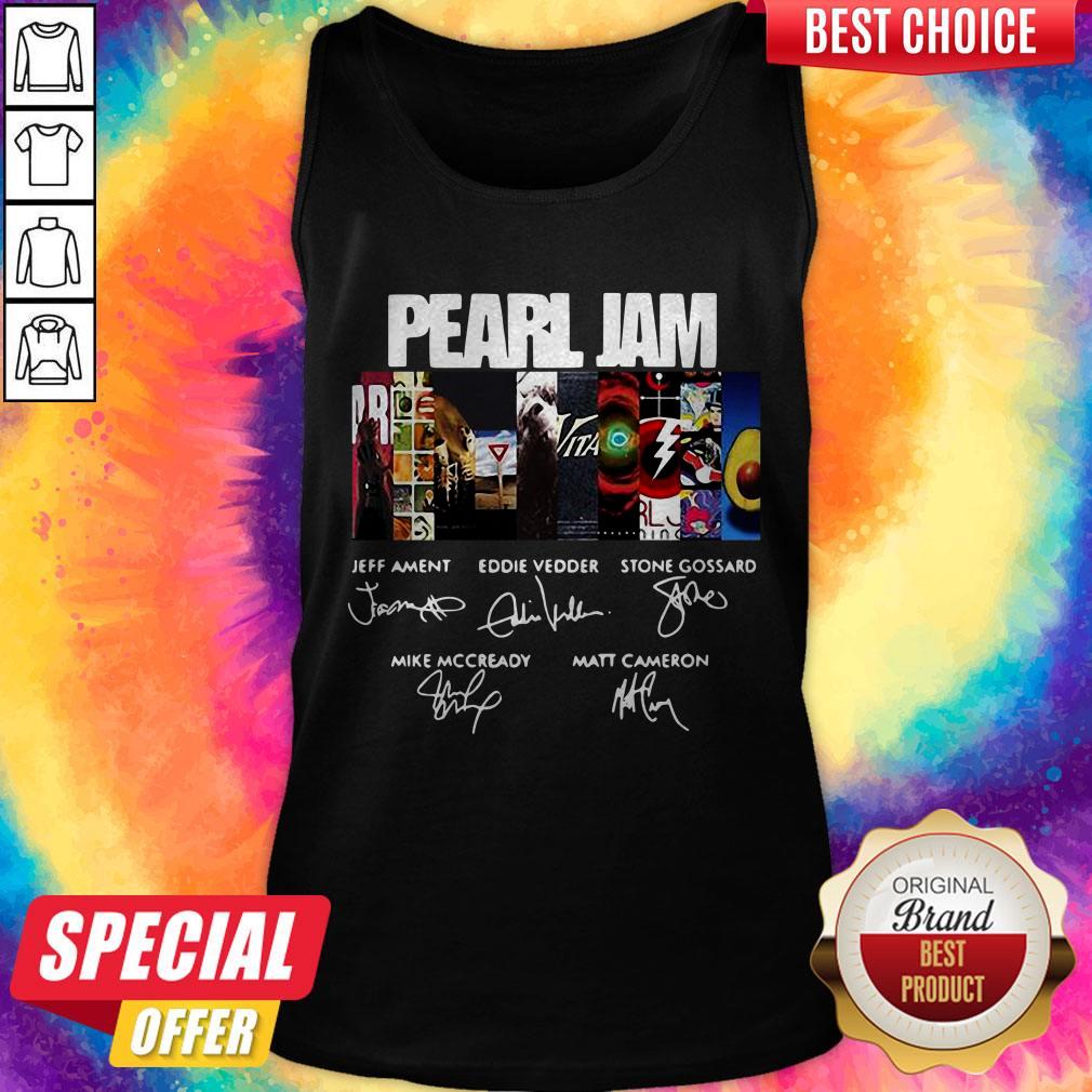 Pearl Jam Jeff Ament Eddie Vedder Stone Gossard Mike Mccready Matt Cameron Shirt - Image 2