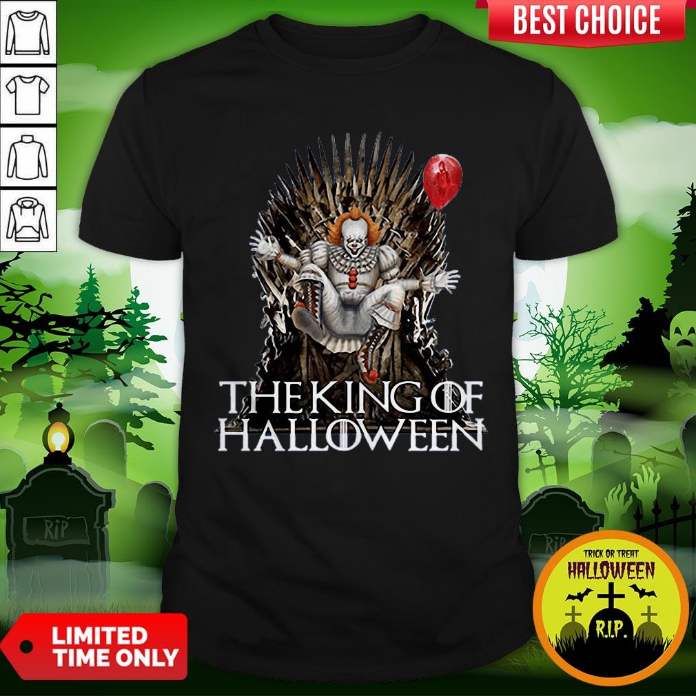 Pennywise The King Of Halloween Is Coming Sunset Shirt