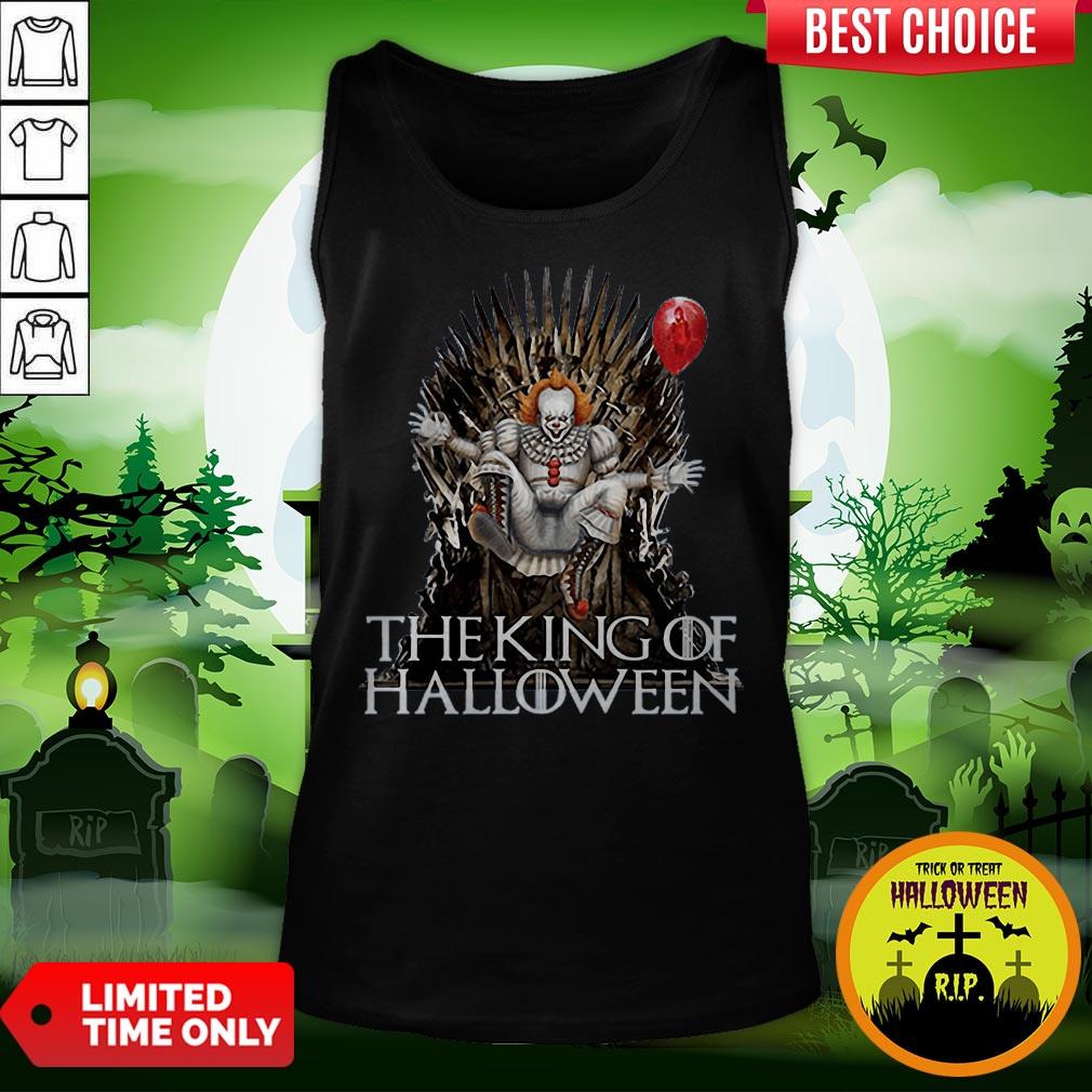 Pennywise The King Of Halloween Is Coming Sunset Shirt - Image 3