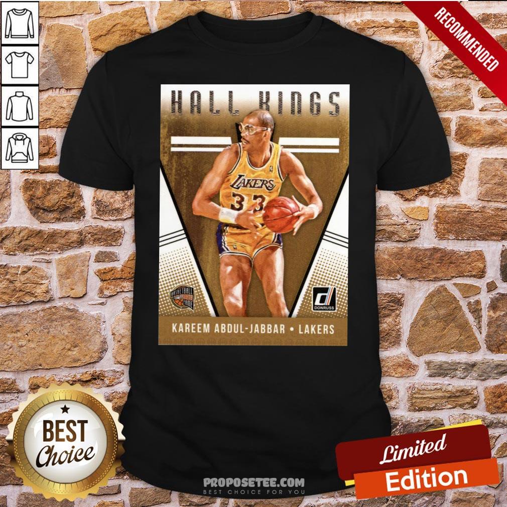 Perfect 2018-2019 Donruss Hall Kings Basketball Card #12 Kareem Abdul-Jabbar Los Angeles Lakers Shirt
