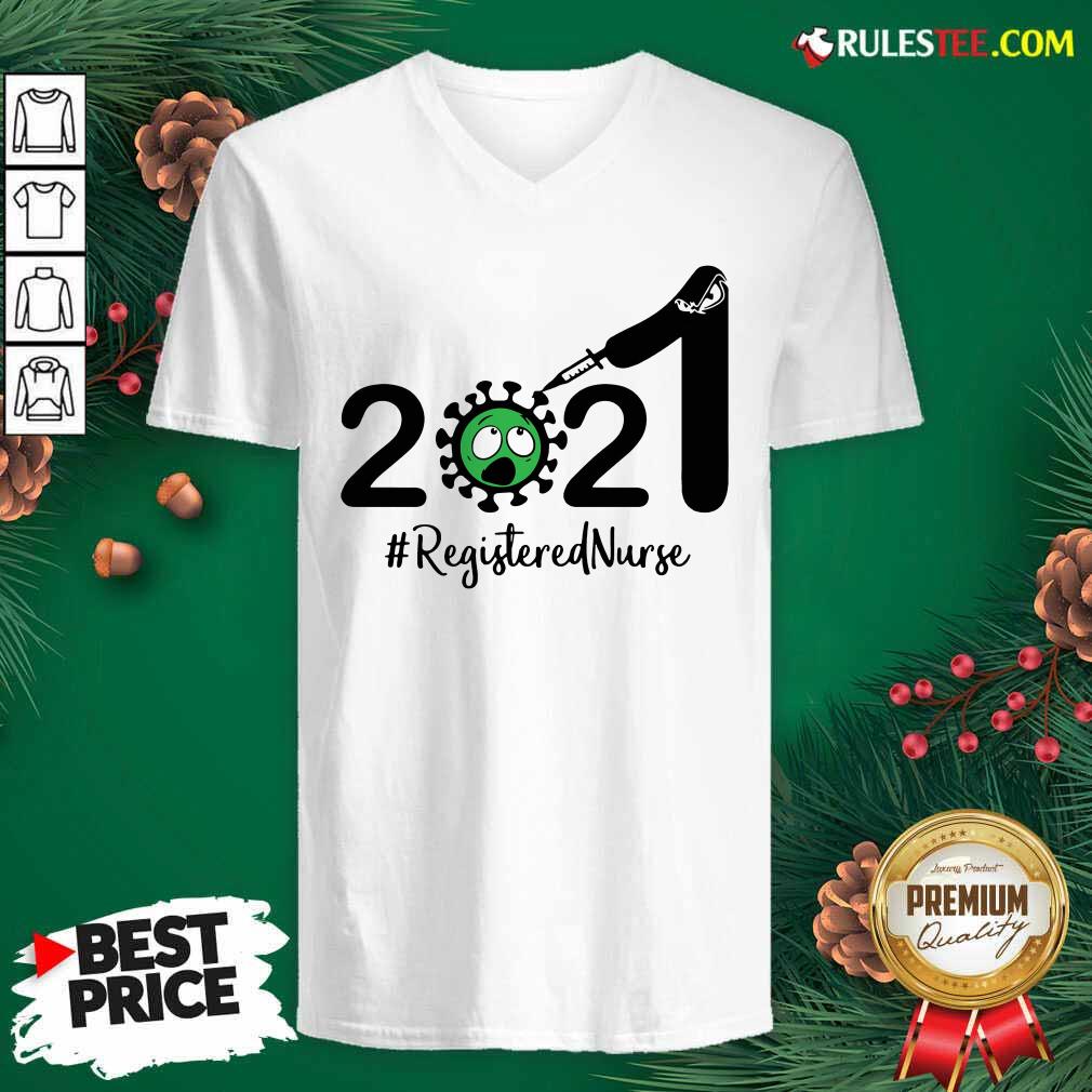 Perfect 2021 Coronavirus #Registered Nurse Shirt - Image 3