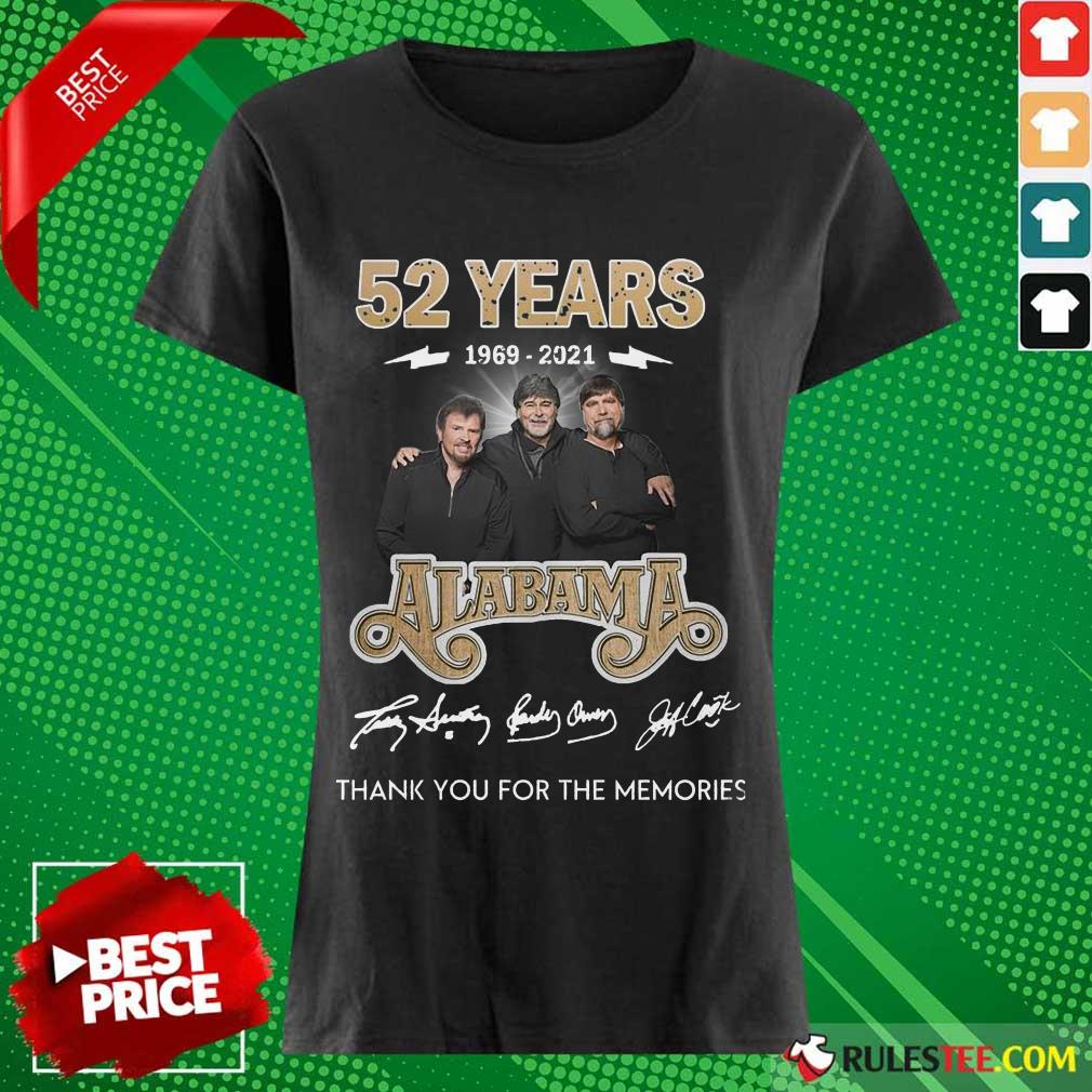 Perfect 52 Years 1969 2021 Alabama Shirt - Image 3