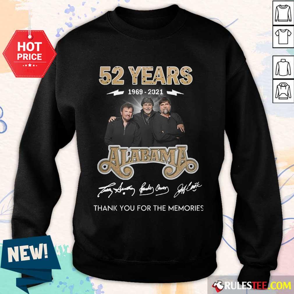 Perfect 52 Years 1969 2021 Alabama Shirt - Image 5