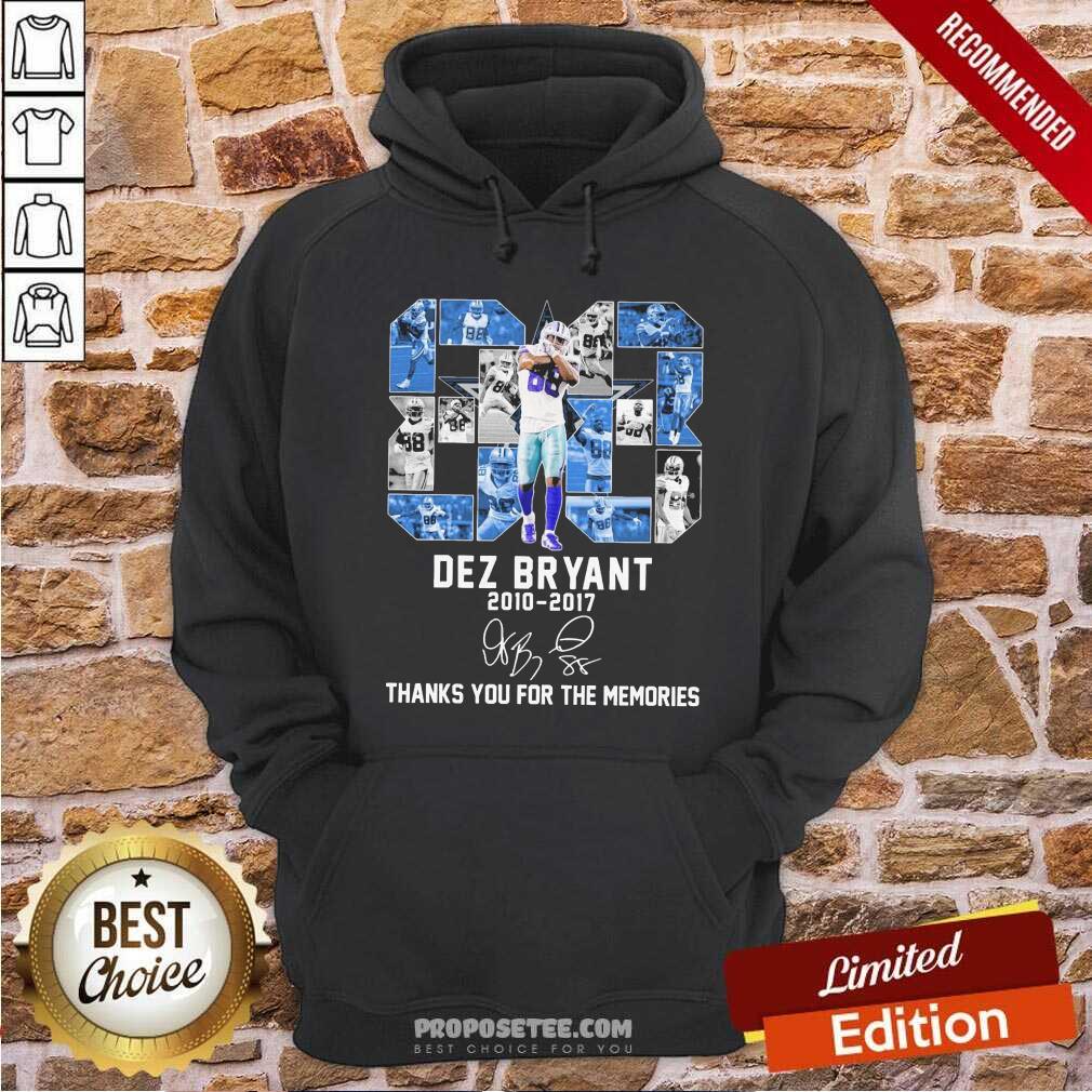 Perfect 88 Dez Bryant 2010 2017 Thanks You For The Memories Signature Shirt - Image 2
